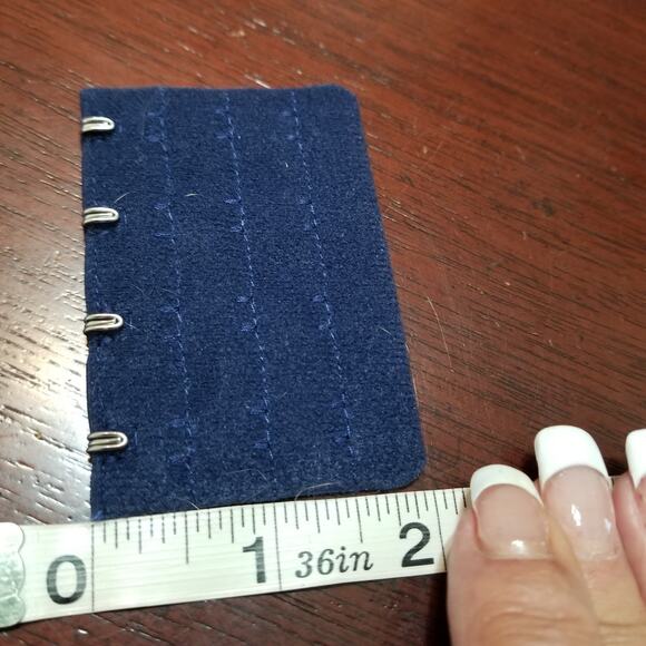 MeooLiisy Women's 18 Hour Bra No Wire Latex Lined Cup Unpadded Blue Size US 38D - Picture 5 of 11